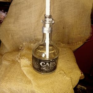 Outdoor Flamed Kerosene Cabo Wabo Bottle